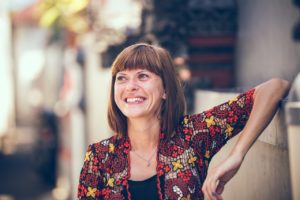 Femme souriante