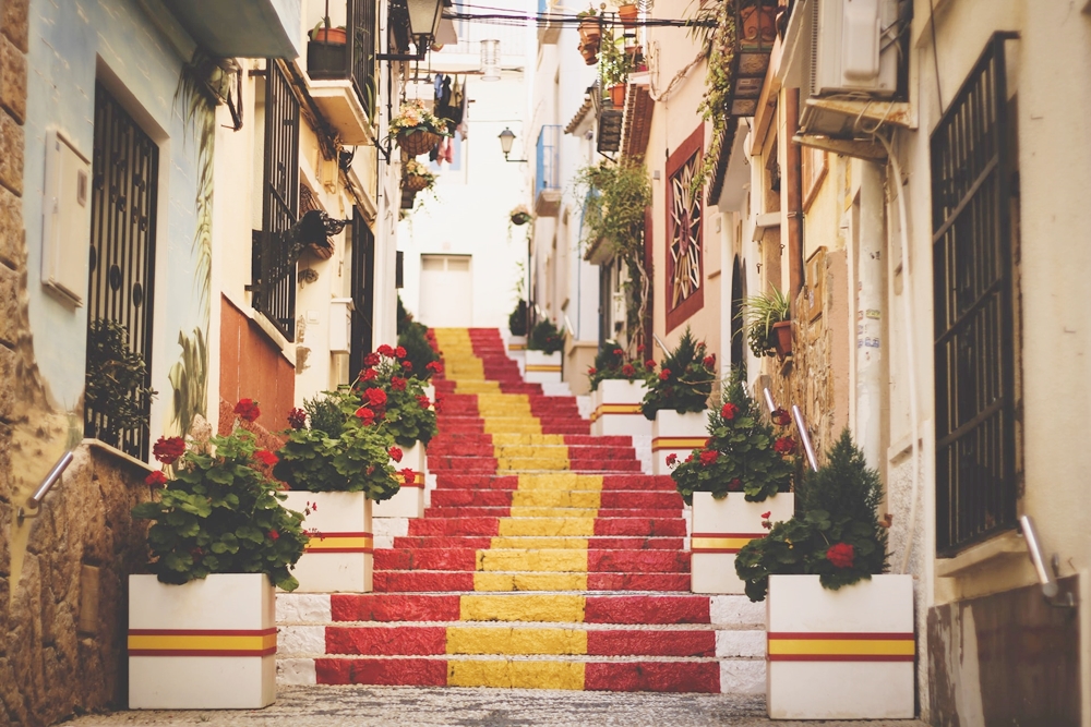 Calpe, Spaanse Trappen - Escaleras Bandera España